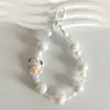 Nueva Cadena Creativa para Teléfono Móvil Corta con Cuentas de Muñeca Cadena de Muñeca Bolso Llavero de Coche Adornos Colgantes