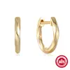 Pendientes Retorcidos Elegantes de Plata de Ley S925 Versátiles Pendientes Europeos y Americanos Personalidad Elegante Pendientes de Estilo Frío ins para Mujer
