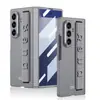 Adecuado para Funda de Teléfono Móvil Samsung Z Fold7, Estilo de Negocios con Correa de Muñeca Integrada y Tapa Abatible, Funda de Cobertura Total Magnética para Pantalla Plegable Fold7