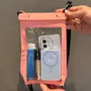 Bolsa Impermeable de Gran Capacidad para Teléfono Móvil con Pantalla Táctil para Natación, Buceo, Rafting, Aguas Termales y Fotografía en la Playa, Bolso Cruzado Impermeable para Mujer