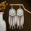 Pendientes de Pavo Real para Minorías Étnicas, Regalos Retro de Plata Miao Estilo Étnico, Accesorios de Pendientes Vintage de Imitación Plata
