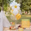 Decoraciones de Globos Flotantes de Mesa y Piso con Tema de Cumpleaños Feliz Cumpleaños para la Fiesta de Primer Cumpleaños de Niños, Decoraciones Brillantes