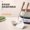 Espátula de silicona de comercio exterior, sartén antiadherente para el hogar, pala de cocina de acero inoxidable 304, utensilios de cocina, cuchara para freír, entrega de regalo