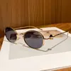 Nuevas gafas de sol ovaladas de moda europea y americana para hombres y mujeres, elegantes para exteriores, simples y únicas, de alta gama, protección solar, versátiles, de moda
