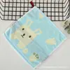 Toalha pequena 25*25cm infantil adulta toalha de mão com cordão padrão gatinho de desenho animado macia e confortável