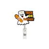 Venta Caliente Transfronteriza Fantasma de Halloween Lindo Giratorio Fácil de Tirar Médico Festivo Identificación Hebilla Portatarjetas Hebilla Fácil de Tirar