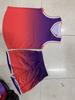 Uniforme de baloncesto americano Hengleda con cuello en V y color degradado, lote directo de fábrica 2023, estampado para campo de entrenamiento