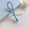 Cordão de Celular Estilo Ins com Tira de Pulso Trançada e Espaçador Transparente Acessório de Celular Dopamina
