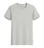 Camiseta de Seda de Gelo de Secagem Rápida com Impressão de Logo Personalizado, Camisa Publicitária Esportiva de Gola Redonda e Manga Curta, Camisa Cultural para Atividades em Grupo, Roupa de Trabalho