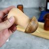 Nuevo soporte de madera para palillos de dientes, creativo, de hongo, sencillo, tarro para palillos de dientes, estilo japonés, caja para palillos de dientes personalizada para el hogar