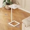 Mesa de Centro de Hierro Forjado Mesa Pequeña para Uso Doméstico, Mesa Auxiliar para Sofá de Apartamento Pequeño, Mesa de Centro Minimalista para Sala de Estar, Mesa de Té Pequeña de Pie para Balcón