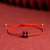 Pulseira de Cinábrio Mineral Cru Natural Trevo de Quatro Folhas Areia Dourada Roxa Pulseira da Sorte Par Homens e Mulheres Presente para Melhor Amigo