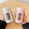 Vaso de Agua de Vidrio para Niñas, Alto Valor Estético, Portátil, Resistente a Altas Temperaturas, Nuevo Modelo 2025, Taza de Té Simple para el Hogar con Correa de Silicona