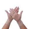 Luvas Descartáveis de PVC Transparentes Bordadas com Padrão Cozinha Panificação Proteção Doméstica Vinil Fábrica Atacado À Prova de Óleo e Impermeáveis