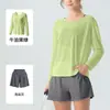 Conjunto de yoga de doble cara con tacto natural de hilo de bambú para mujer, top deportivo holgado, fresco, ligero, transpirable, conjunto versátil