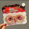 Gafas Navideñas Transfronterizas Decoración de Fiesta de Papá Noel Suministros Regalos para los Ojos de Niños Estilo Creativo Lindo