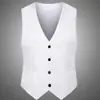 2024 Primavera e Outono Nova Moda Britânica Colete Masculino Slim-fit Colete Masculino Estilo Coreano Colete Terno
