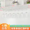 Estante para Copas de Vino sin Taladro Soporte para Copas de Vino Soporte para Copas de Vino Colgador de Copas Colgando Boca Abajo Estante de Vino para el Hogar Decoración