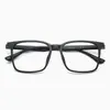 Armazón de Gafas Tr90 Armazón para Gafas de Miopía Armazón Cuadrado Armazón Negro Sin Tornillos Lote de Examen para Centro de Detención Compra al por Mayor