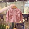 Suéter de Roupa Nova para Crianças 2024, Peça Externa da Moda, Laço Pequeno Elegante, Cardigan de Menina, Roupa Externa de Princesa para Bebê Menina, Outono