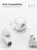 Clips Magnéticos para Cables Negros o Blancos [Suave Ajustable para Cables] Organizador de Cables, Gestión de Cables Debajo del Escritorio, Portacables Adhesivo Organizador para Escritorio de Oficina en Casa, Teléfono, Coche, Pared, Escritorio, Mesita de Noche (Logotipo personalizable)