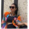Gafas de sol de moda, caja grande, para mujer, celebridad de internet, estrella, jenniekuku, Chen Jianan, mismas gafas de sol, gafas de sol con protección UV
