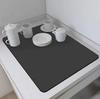 Tapete de drenagem de cozinha de cor sólida transfronteiriça Tapete absorvente de bancada Tapete de café de secagem rápida para uso doméstico Tapete de mesa de secagem sem lavagem