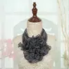 Nuevo Bufanda Creativa de Gasa de Seda de Hielo para Mujer, Bufanda Multifuncional para el Cuello, Accesorio de Moda Floral, Flor de Mano para Baile de Cuadrilla