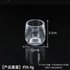 Mini Comida de Imitación Juego Vaso de Plástico Transparente Vaso para Bebida Vaso para Cerveza Juego de Comida Vaso para Miscelánea Juego Hogar Contenedor Accesorios