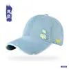 Gorra de béisbol vintage de mezclilla para hombre con circunferencia de cabeza grande, desgastada y con bloques de color, gorra deportiva versátil con protección solar para mujer