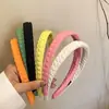 Nueva Diadema de Esponja para Lavado Facial de Color Caramelo Accesorios para el Cabello Diadema Rejilla de Burbujas