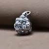 Pingente Céu Negro Grande de Prata Pura S999 Contas de Buda Estrela Lua Bodhi Pulseira Wenwan Xizang Acessórios Acessórios Pixiu Atacado