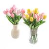 Ramo de Flores Artificiales Tulipanes de PU Flores Falsas Realistas de Alta Gama Accesorios para Atmósfera del Hogar Decoración de Ramo
