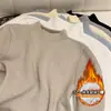 Venta al por mayor transfronteriza Estilo coreano Cuello alto, Cálido y engrosado de manga larga Camiseta de punto básica, Suéter de terciopelo de una pieza para mujer