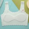 Ropa Interior Base sin Costuras de Seda de Hielo para Niña, Dibujos Animados, Transpirable, Antirozaduras, Ligera, Escuela Primaria, Secundaria, Chaleco, Sujetador, Envoltura de Pecho