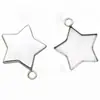 Novedad acero inoxidable 19.2 * 23MM estrella de cinco puntas soporte colgante bandeja de accesorios para joyería