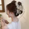 Pinza de Garra de Malla de Encaje Suave con Lazo 2026 Nuevo Pinza de Tiburón Grande Sensación de Alta Gama Para Cabello Grueso Pinza Accesorios para el Cabello