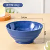Bol Mediano 8 piezas Restaurante Comercial Comida Rápida Bol de Arroz Simple Lujo Ligero Color Sólido Vajilla Tienda de Hot Pot Bol de Sopa de Plástico
