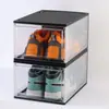 Caja de Zapatos de Plástico Transparente Aj Magnética de Caña Alta, Organizador de Almacenamiento Moderno a Prueba de Polvo y Antioxidation para Tenis, Gabinete de Zapatos al por Mayor