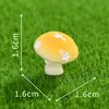 Micro paisagem de musgo série cogumelo venenoso de floresta simulada, acessórios de decoração de jardim DIY, ornamentos de mesa