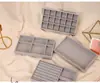 Bandeja de almacenamiento para cajón de joyería de terciopelo, juego de revestimientos apilables para almacenamiento de joyería, adecuado para pendientes, anillos, collares, pulseras, con separadores extraíbles, adecuado para tocadores y tocadores