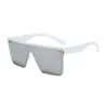 Moda Europea y Americana Transfronteriza Personalidad de Alta Gama Gafas de Sol de Una Pieza con Montura Grande Protección Solar Gafas de Sol Populares en Ins Gafas de Sol Gafas de Sol