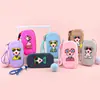 Nuevo monedero de silicona creativo transfronterizo, bolsa de almacenamiento de dibujos animados de gran capacidad, bolso cruzado portátil impermeable, bolsa para teléfono