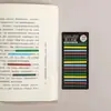Pasta de índice extremadamente fina, transparente, marca de clave, nota adhesiva de color coreana, papel PET impermeable para mensajes, pasta N veces