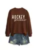Sudadera para Mujer Amazon Otoño e Invierno Cómoda y Versátil Casual Transfronteriza Hockey Abuela Corazón Pequeño