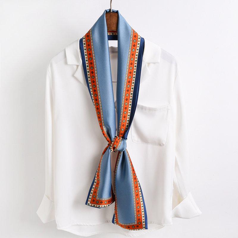 智贝SKU图_17明星同款细窄长条小丝巾女春秋洋气时尚韩国