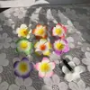 Estilo Étnico do Sudeste Asiático Modelo Grampo de Cabelo Frangipani Clipe de Flor Estilo Boêmio Acessório de Cabeça para Foto de Praia