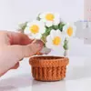 Posavasos Hecho a Mano de Ganchillo Acabado Girasol Rosa Flor de Durazno Tapete para Té Portavasos Regalo de Festival Comercio Exterior Transfronterizo
