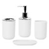 Set de Lavado de Baño de Color Sólido Simple Taza de Lavado de Viaje para Baño Juego de Cuatro Piezas Doble para el Hogar Juego de 4 Piezas