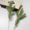 Planta Artificial Ramas de Pino Artificiales Exclusivo Transfronterizo Tres Vías Tridimensional Doble Cara Ramas de Agujas de Pino Accesorios de Decoración DIY para Árbol de Navidad